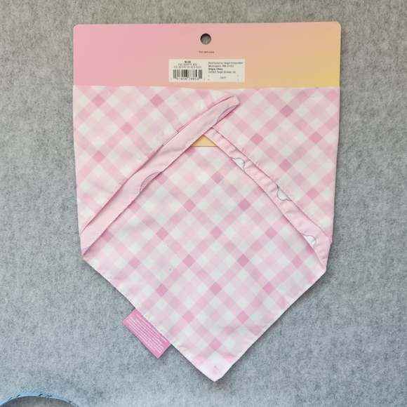 Stoney Clover Ln x Target NWT Reversible Pet Bandana Pink White Rrainbows 🌈 - Picture 4 of 8